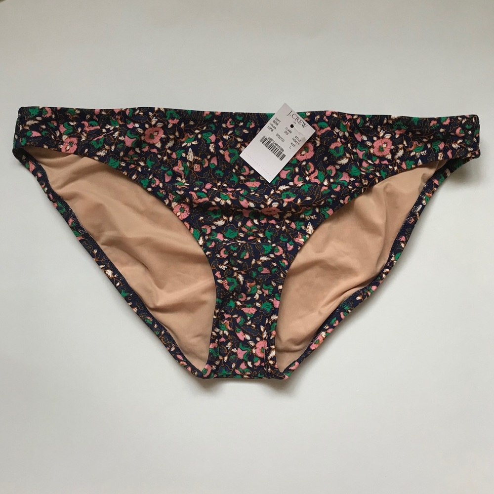 J C R E W • NWT Floral Bikini Bottom